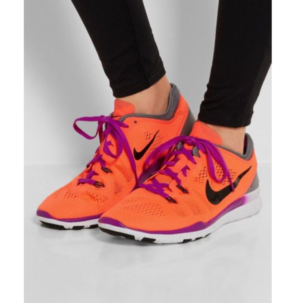 Nike Women S Free 5.0 TR Fit 5 Shoe - Hyper Orange Clear Grey